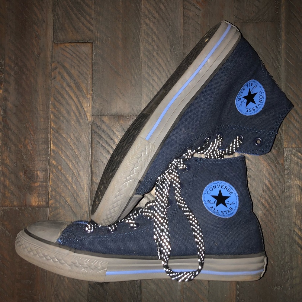 Blue all star converse